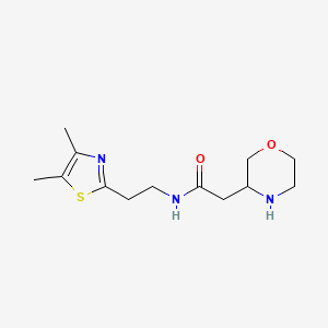 N-[2-(4,5-dimethyl-1,3-thiazol-2-yl)ethyl]-2-(3-morpholinyl)acetamide dihydrochloride