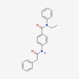 N-ethyl-N-phenyl-4-[(phenylacetyl)amino]benzamide