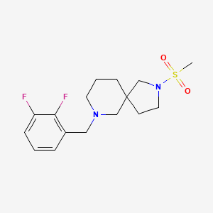 molecular formula C16H22F2N2O2S B5393696 7-(2,3-difluorobenzyl)-2-(methylsulfonyl)-2,7-diazaspiro[4.5]decane 