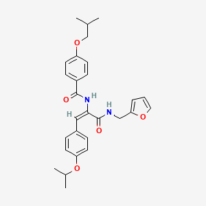 N-[1-{[(2-furylmethyl)amino]carbonyl}-2-(4-isopropoxyphenyl)vinyl]-4-isobutoxybenzamide