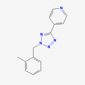 molecular formula C14H13N5 B5393720 4-[2-(2-methylbenzyl)-2H-tetrazol-5-yl]pyridine 