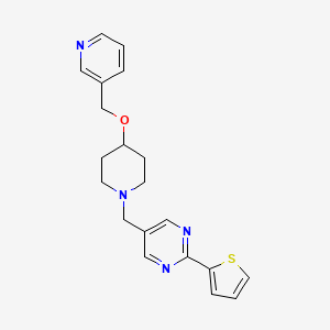 5-{[4-(3-pyridinylmethoxy)-1-piperidinyl]methyl}-2-(2-thienyl)pyrimidine