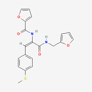 N-{1-{[(2-furylmethyl)amino]carbonyl}-2-[4-(methylthio)phenyl]vinyl}-2-furamide