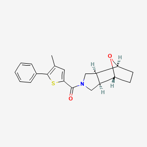 (1R*,2R*,6S*,7S*)-4-[(4-methyl-5-phenyl-2-thienyl)carbonyl]-10-oxa-4-azatricyclo[5.2.1.0~2,6~]decane