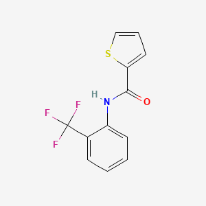 molecular formula C12H8F3NOS B5393857 2-Thiophenecarboxamide, N-[2-(trifluoromethyl)phenyl]- CAS No. 137272-70-9