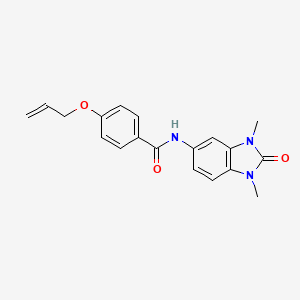 molecular formula C19H19N3O3 B5393919 4-(allyloxy)-N-(1,3-dimethyl-2-oxo-2,3-dihydro-1H-benzimidazol-5-yl)benzamide 