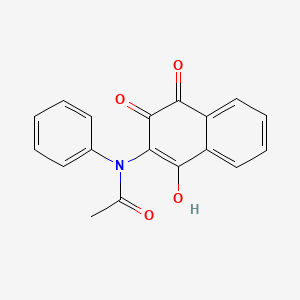 N-(3-hydroxy-1,4-dioxo-1,4-dihydro-2-naphthalenyl)-N-phenylacetamide