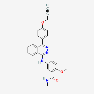 molecular formula C26H22N4O3 B5393944 2-methoxy-N-methyl-5-({4-[4-(2-propyn-1-yloxy)phenyl]-1-phthalazinyl}amino)benzamide 