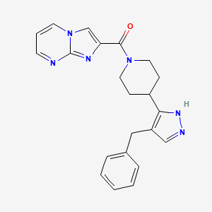 [4-(4-benzyl-1H-pyrazol-5-yl)piperidin-1-yl]-imidazo[1,2-a]pyrimidin-2-ylmethanone