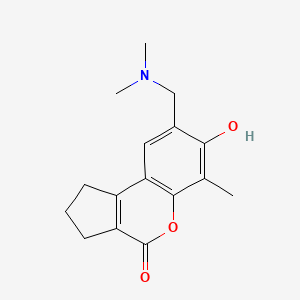 8-[(dimethylamino)methyl]-7-hydroxy-6-methyl-2,3-dihydrocyclopenta[c]chromen-4(1H)-one