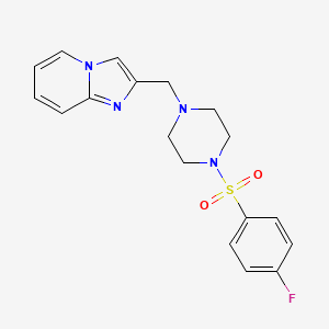 2-({4-[(4-fluorophenyl)sulfonyl]-1-piperazinyl}methyl)imidazo[1,2-a]pyridine