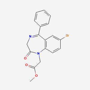 METHYL 2-(7-BROMO-2-OXO-5-PHENYL-2,3-DIHYDRO-1H-1,4-BENZODIAZEPIN-1-YL)ACETATE