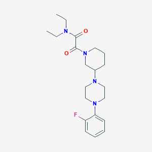 N,N-diethyl-2-{3-[4-(2-fluorophenyl)-1-piperazinyl]-1-piperidinyl}-2-oxoacetamide