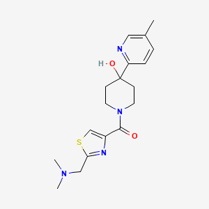 1-({2-[(dimethylamino)methyl]-1,3-thiazol-4-yl}carbonyl)-4-(5-methylpyridin-2-yl)piperidin-4-ol