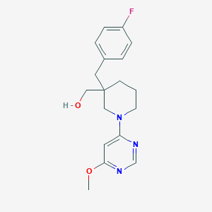 [3-(4-fluorobenzyl)-1-(6-methoxypyrimidin-4-yl)piperidin-3-yl]methanol