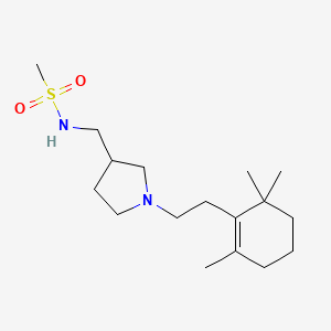 molecular formula C17H32N2O2S B5394057 N-({1-[2-(2,6,6-trimethylcyclohex-1-en-1-yl)ethyl]pyrrolidin-3-yl}methyl)methanesulfonamide 