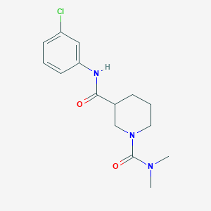 molecular formula C15H20ClN3O2 B5394069 N~3~-(3-chlorophenyl)-N~1~,N~1~-dimethylpiperidine-1,3-dicarboxamide 