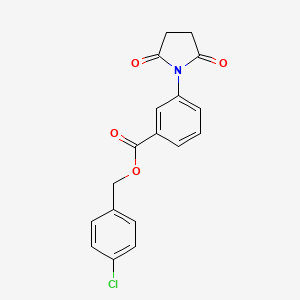 4-chlorobenzyl 3-(2,5-dioxo-1-pyrrolidinyl)benzoate