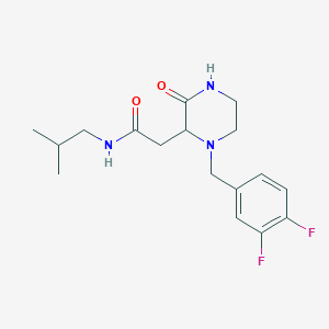 2-[1-(3,4-difluorobenzyl)-3-oxo-2-piperazinyl]-N-isobutylacetamide