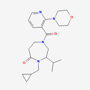 4-(cyclopropylmethyl)-3-isopropyl-1-[(2-morpholin-4-ylpyridin-3-yl)carbonyl]-1,4-diazepan-5-one