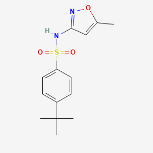 molecular formula C14H18N2O3S B5394154 4-tert-butyl-N-(5-methyl-3-isoxazolyl)benzenesulfonamide 