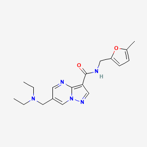 6-[(diethylamino)methyl]-N-[(5-methyl-2-furyl)methyl]pyrazolo[1,5-a]pyrimidine-3-carboxamide