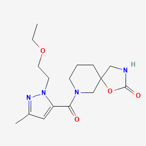 7-{[1-(2-ethoxyethyl)-3-methyl-1H-pyrazol-5-yl]carbonyl}-1-oxa-3,7-diazaspiro[4.5]decan-2-one