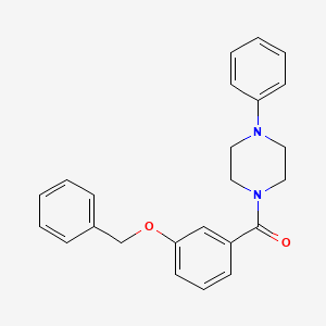 molecular formula C24H24N2O2 B5394306 1-[3-(benzyloxy)benzoyl]-4-phenylpiperazine 