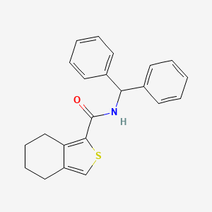 N-(diphenylmethyl)-4,5,6,7-tetrahydro-2-benzothiophene-1-carboxamide