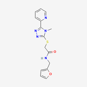 N-(2-FURYLMETHYL)-2-{[4-METHYL-5-(2-PYRIDINYL)-4H-1,2,4-TRIAZOL-3-YL]SULFANYL}ACETAMIDE