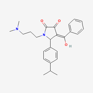 4-benzoyl-1-[3-(dimethylamino)propyl]-3-hydroxy-5-[4-(propan-2-yl)phenyl]-2,5-dihydro-1H-pyrrol-2-one