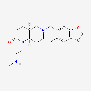 rel-(4aS,8aR)-1-[2-(methylamino)ethyl]-6-[(6-methyl-1,3-benzodioxol-5-yl)methyl]octahydro-1,6-naphthyridin-2(1H)-one dihydrochloride