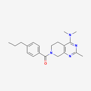 N,N,2-trimethyl-7-(4-propylbenzoyl)-5,6,7,8-tetrahydropyrido[3,4-d]pyrimidin-4-amine