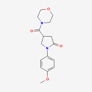 1-(4-methoxyphenyl)-4-(4-morpholinylcarbonyl)-2-pyrrolidinone