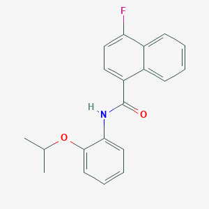 molecular formula C20H18FNO2 B5394634 4-fluoro-N-(2-isopropoxyphenyl)-1-naphthamide 