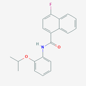 4-fluoro-N-[2-(propan-2-yloxy)phenyl]naphthalene-1-carboxamide