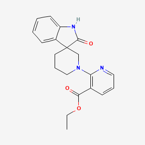 ethyl 2-(2-oxo-1,2-dihydro-1'H-spiro[indole-3,3'-piperidin]-1'-yl)nicotinate