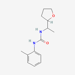 molecular formula C14H20N2O2 B5394670 N-(2-methylphenyl)-N'-[1-(tetrahydro-2-furanyl)ethyl]urea 