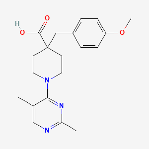 molecular formula C20H25N3O3 B5394725 1-(2,5-dimethylpyrimidin-4-yl)-4-(4-methoxybenzyl)piperidine-4-carboxylic acid 