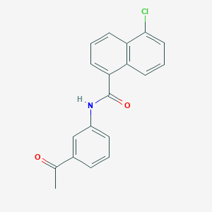 molecular formula C19H14ClNO2 B5394748 N-(3-acetylphenyl)-5-chloro-1-naphthamide 