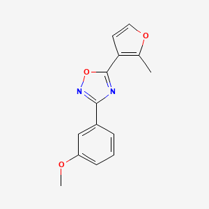 molecular formula C14H12N2O3 B5394753 3-(3-methoxyphenyl)-5-(2-methyl-3-furyl)-1,2,4-oxadiazole 