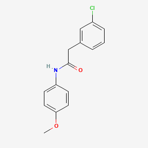 molecular formula C15H14ClNO2 B5394760 2-(3-chlorophenyl)-N-(4-methoxyphenyl)acetamide 