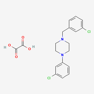 molecular formula C19H20Cl2N2O4 B5394766 1-(3-chlorobenzyl)-4-(3-chlorophenyl)piperazine oxalate 