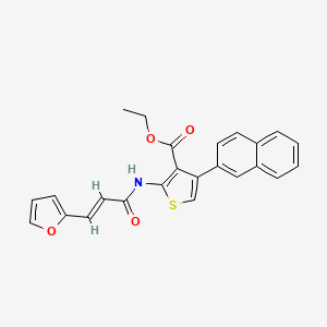 ethyl 2-{[3-(2-furyl)acryloyl]amino}-4-(2-naphthyl)-3-thiophenecarboxylate