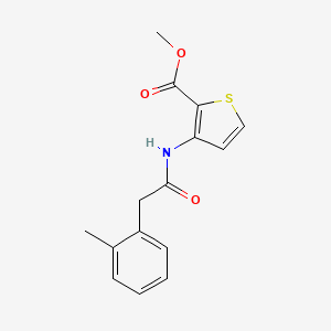 molecular formula C15H15NO3S B5394805 methyl 3-{[(2-methylphenyl)acetyl]amino}-2-thiophenecarboxylate 