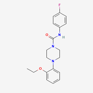 molecular formula C19H22FN3O2 B5394814 4-(2-ethoxyphenyl)-N-(4-fluorophenyl)-1-piperazinecarboxamide 