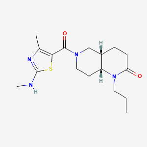 (4aS*,8aR*)-6-{[4-methyl-2-(methylamino)-1,3-thiazol-5-yl]carbonyl}-1-propyloctahydro-1,6-naphthyridin-2(1H)-one