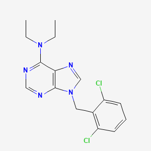 9-(2,6-dichlorobenzyl)-N,N-diethyl-9H-purin-6-amine
