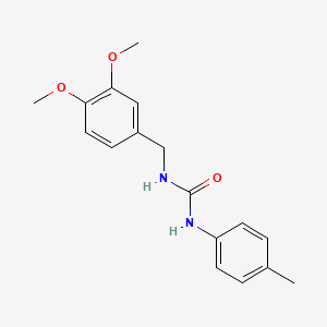 molecular formula C17H20N2O3 B5394868 N-(3,4-dimethoxybenzyl)-N'-(4-methylphenyl)urea 