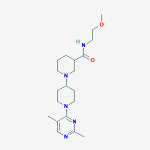 molecular formula C20H33N5O2 B5394869 1'-(2,5-dimethylpyrimidin-4-yl)-N-(2-methoxyethyl)-1,4'-bipiperidine-3-carboxamide 
